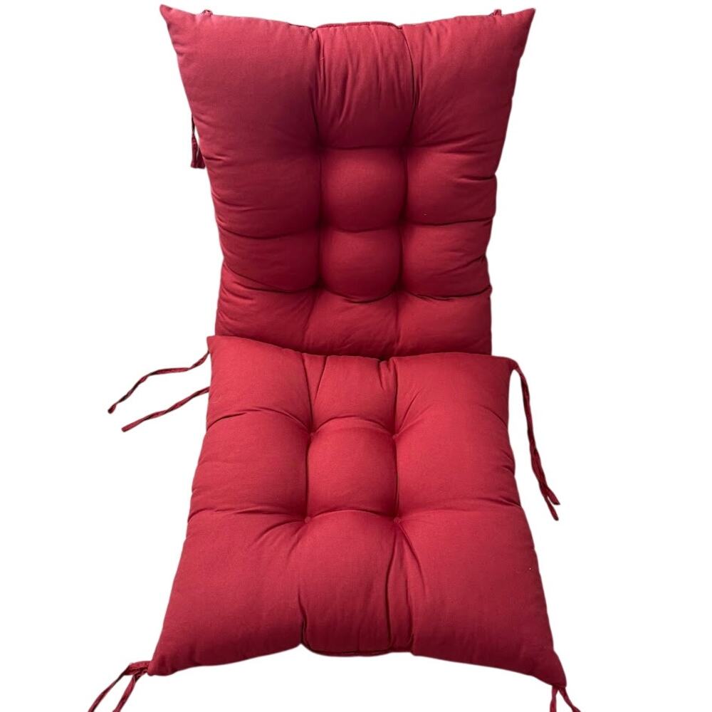 Rocking Chair Cushion Tufted Seat Pad Indoor Outdoor